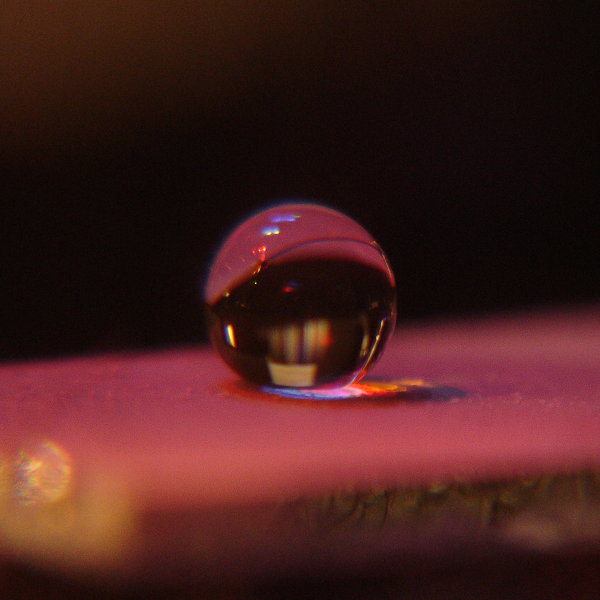 Droplet on superhydrophobic surface